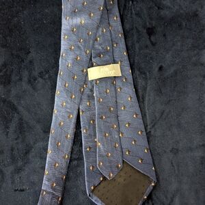 Stafford Men's Blue and Gold Tie